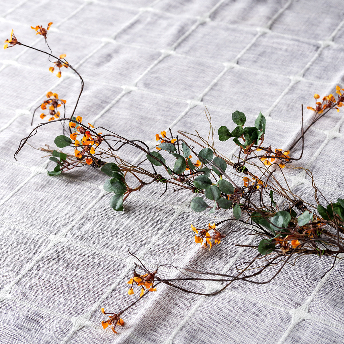 Einzelner Stiel mit 18 Blüten, Schleierkraut, 85 cm, Polyester-Seide, für Zuhause und Gewerbe