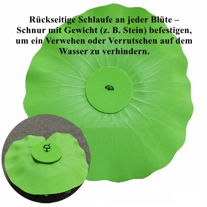 Künstliche schwimmende Seerosen & Lotusblüten – Wasserlilien, Teichdekoration, schwimmende Blumen für Gartenteich