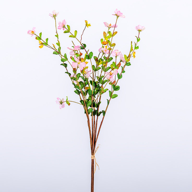 Rustikaler Wildblumen-Strauß aus Seidenstoff, 18 Blüten, 50 cm hoch, für Hochzeit, Dekoration, Büro