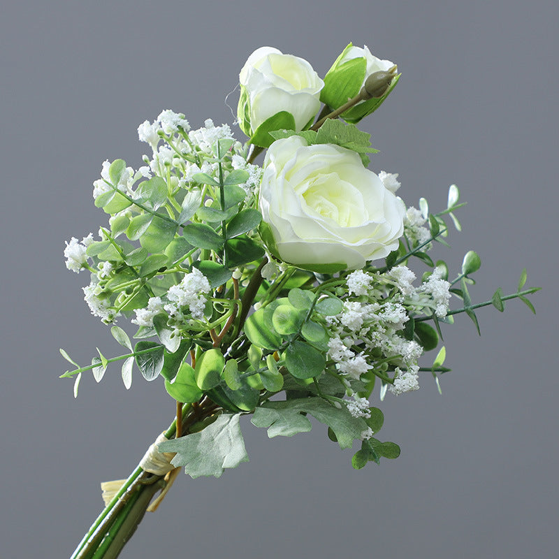 Kunstblumen-Bouquet Blumenstrauß Kunstblume Rue Hanging Flowers aus Kunstseide, Brautstrauß, Wohndeko, Schaufenster, Fotografie