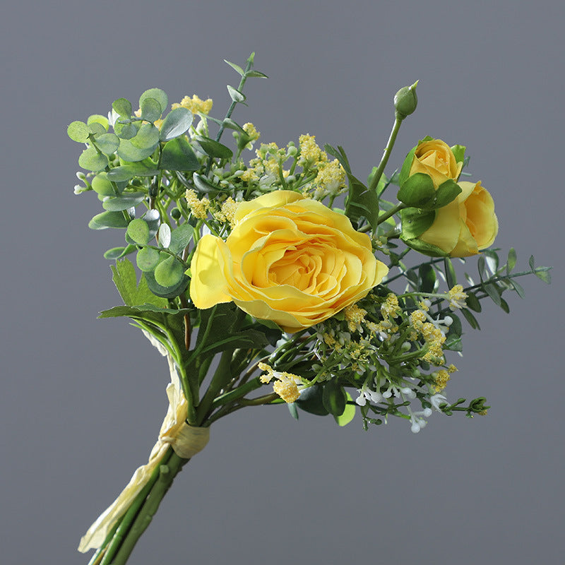 Kunstblumen-Bouquet Blumenstrauß Kunstblume Rue Hanging Flowers aus Kunstseide, Brautstrauß, Wohndeko, Schaufenster, Fotografie