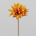 Künstliche Dahlie 37 cm, Hochwertige Stielblume in Vintage Herbstfarben, Täuschend Echte Kunstblume für Vase, Deko, Hochzeit & Gestecke