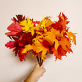 3er Set Künstliche Herbst-Ahornzweige mit 18 Blattstielen, 35 cm Faux Herbstlaub Sträuße für Vase, Heimdekoration, Thanksgiving Mittelpunkt & Hochzeit