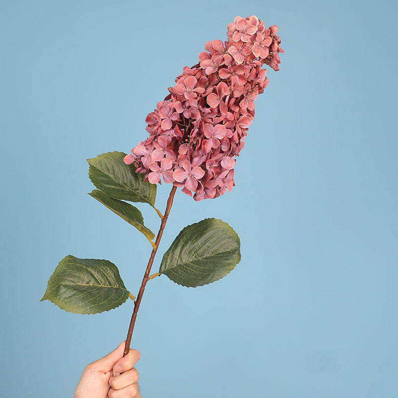 Bulk-Set 4 Stück 84 cm hohe Faux-Rispenhortensien – extra lange Kunstblumen für Bodenvasen, herbstliche Wohn-Deko & Hochzeitsgestecke (Vase nicht inklusive)
