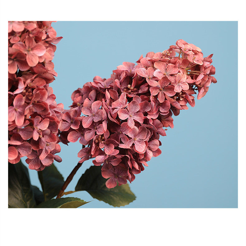 Bulk-Set 4 Stück 84 cm hohe Faux-Rispenhortensien – extra lange Kunstblumen für Bodenvasen, herbstliche Wohn-Deko & Hochzeitsgestecke (Vase nicht inklusive)