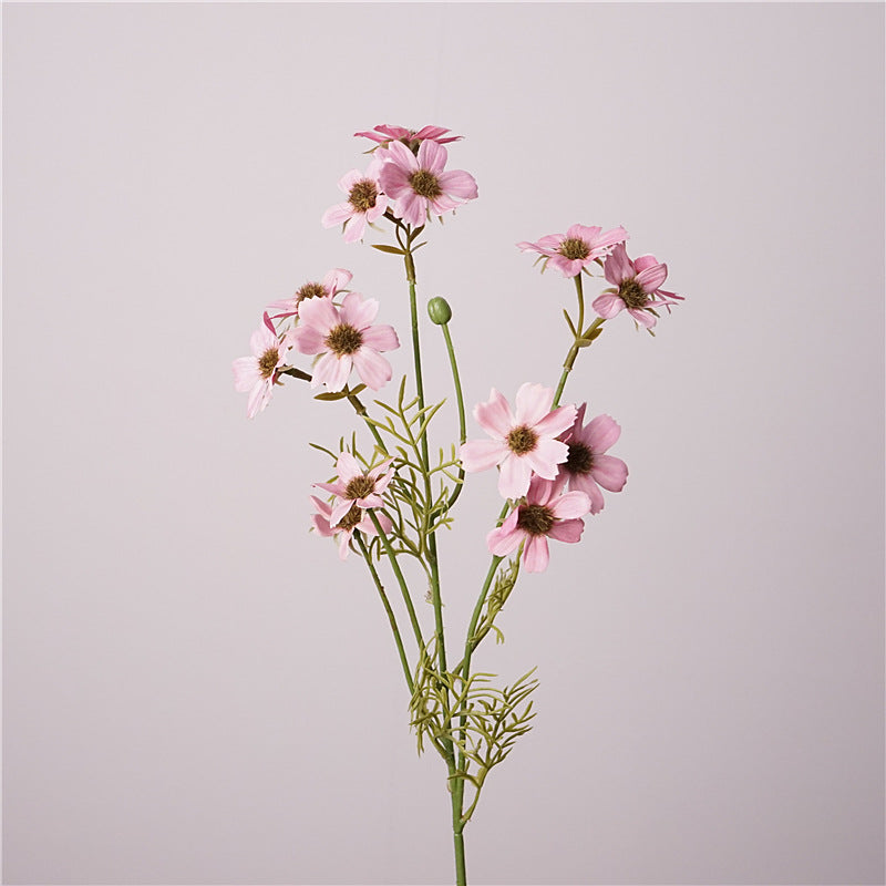 Chrysantheme Kunstblume 66 cm, Real Touch Herbstblume, hochwertige Deko für Vase, Herbstdeko, Gestecke, Landhausstil, naturgetreu