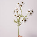 Chrysantheme Kunstblume 66 cm, Real Touch Herbstblume, hochwertige Deko für Vase, Herbstdeko, Gestecke, Landhausstil, naturgetreu