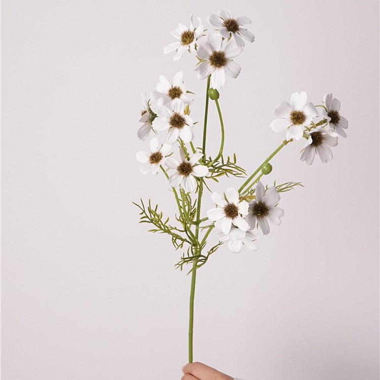 Chrysantheme Kunstblume 66 cm, Real Touch Herbstblume, hochwertige Deko für Vase, Herbstdeko, Gestecke, Landhausstil, naturgetreu