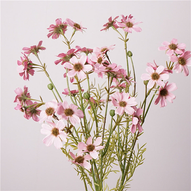 Chrysantheme Kunstblume 66 cm, Real Touch Herbstblume, hochwertige Deko für Vase, Herbstdeko, Gestecke, Landhausstil, naturgetreu