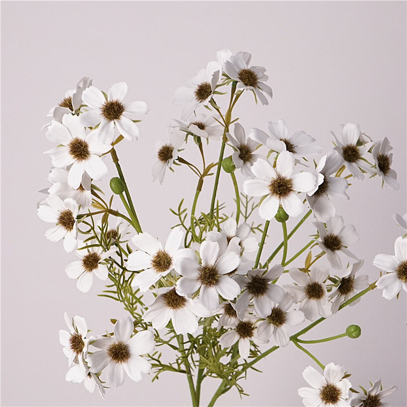 Chrysantheme Kunstblume 66 cm, Real Touch Herbstblume, hochwertige Deko für Vase, Herbstdeko, Gestecke, Landhausstil, naturgetreu