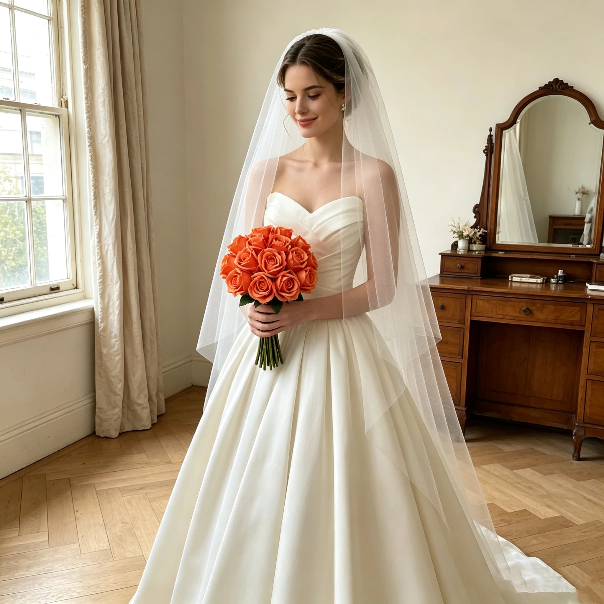 Real Touch Kunstrose 36 cm, Einzelne Rose mit naturgetreuer Haptik, Premium Kunstblume für Vase, Hochzeit & langlebige Dekoration