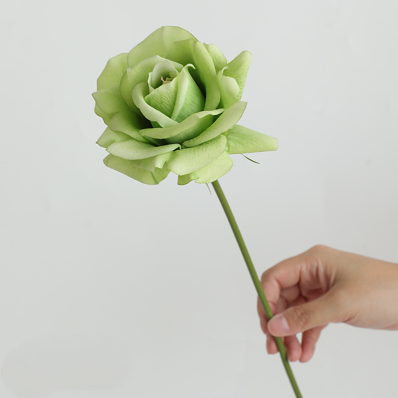 Real Touch Kunstrose 36 cm, Einzelne Rose mit naturgetreuer Haptik, Premium Kunstblume für Vase, Hochzeit & langlebige Dekoration