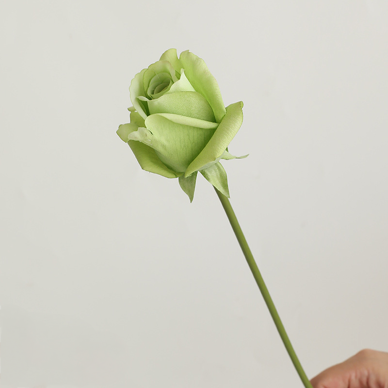 Real Touch Kunstrose 36 cm, Einzelne Rose mit naturgetreuer Haptik, Premium Kunstblume für Vase, Hochzeit & langlebige Dekoration