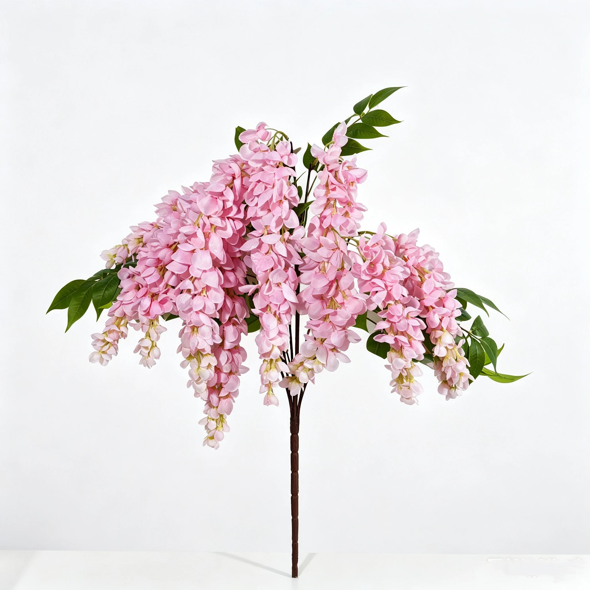 Künstlicher Blauregen Strauß 55cm, Hängende Seidenblumen in Premium-Qualität, Naturgetreue Kunstblumen für Deko, Hochzeit & Gastronomie
