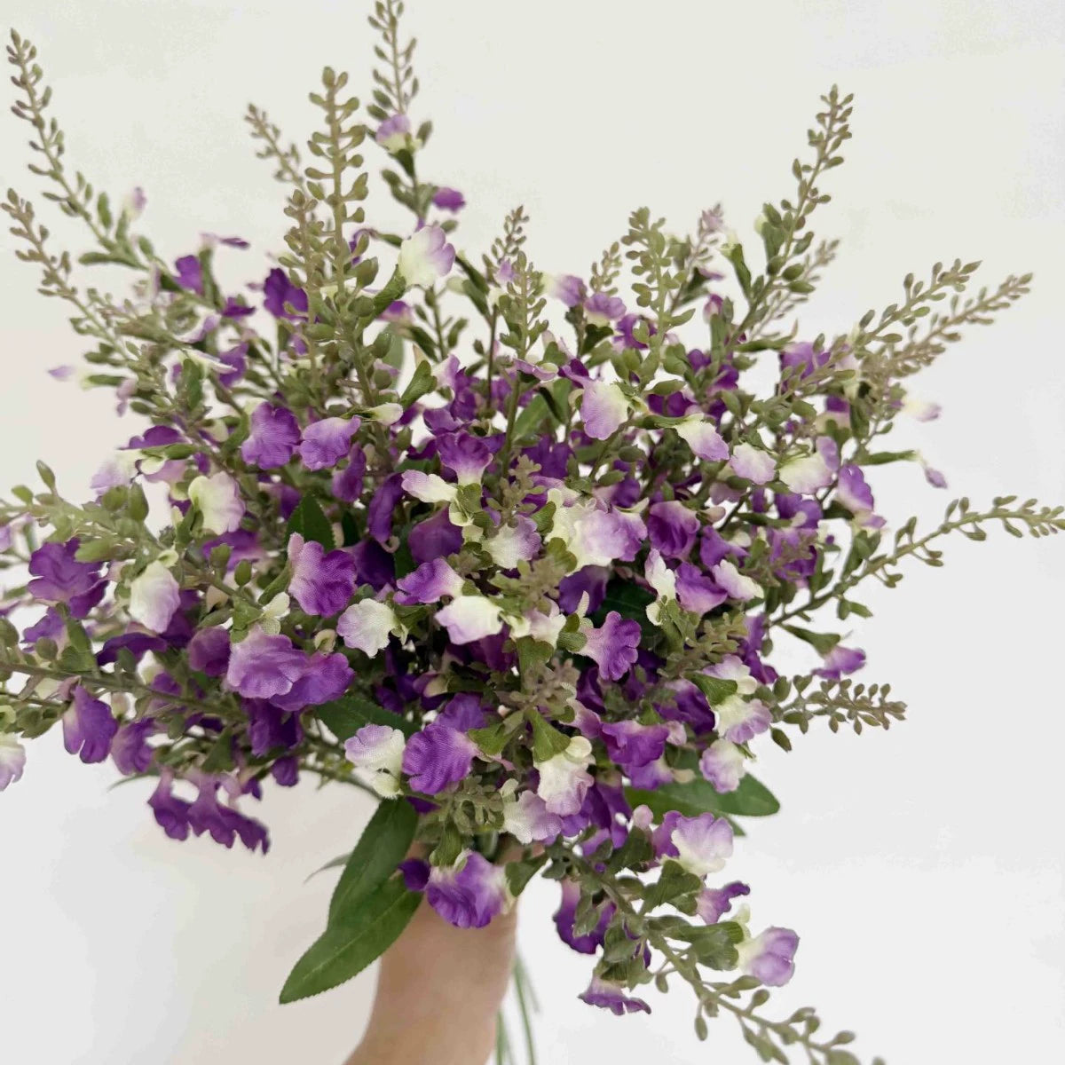 Künstlicher Ziersalbei 66 cm | Täuschend Echter Dekozweig | Kunstblume für Vase, Hochzeit & Gastronomie
