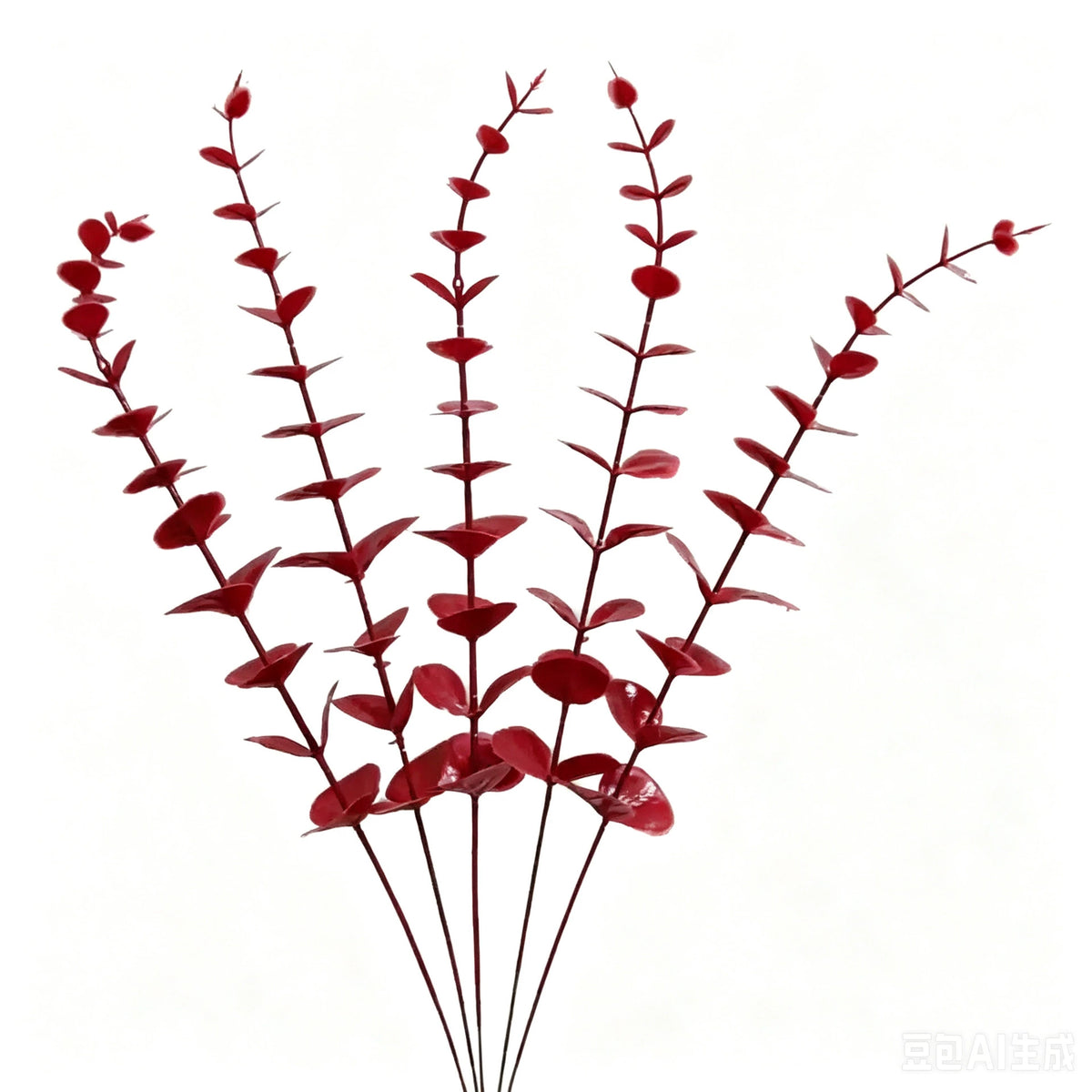 Eukalyptus Zweige Künstlich (20 Stk.), 47cm Deko Äste, Täuschend Echte Kunstblumen für Vase, Hochzeit & Floristik, Salbeigrün