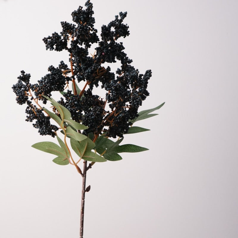 Künstliche Beerenzweige 44 cm, 2er-Set – Realistische Nandina-Herbstbeeren für Vase, Gesteck & Herbstdeko