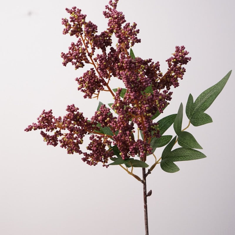 Künstliche Beerenzweige 44 cm, 2er-Set – Realistische Nandina-Herbstbeeren für Vase, Gesteck & Herbstdeko