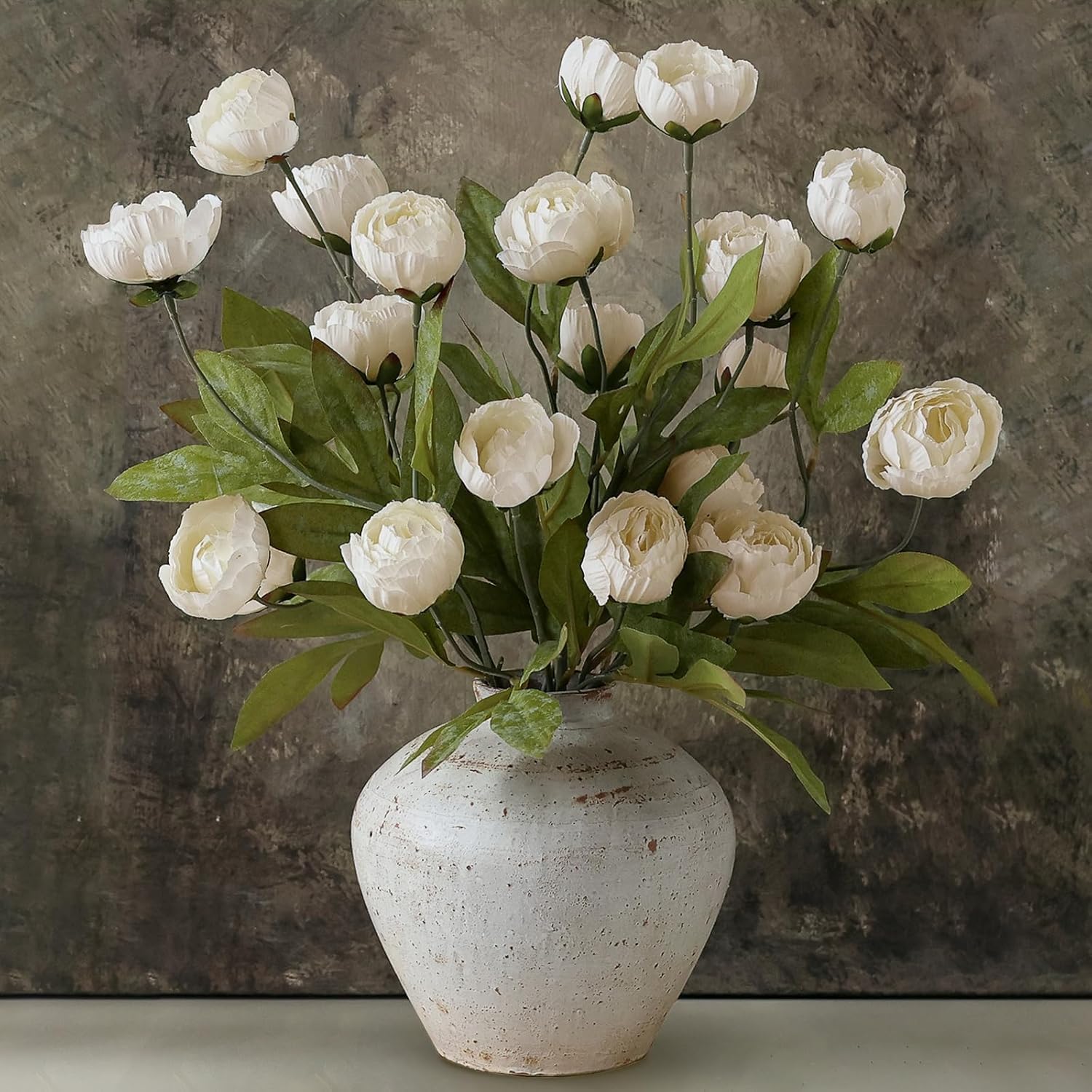6er Set Pfingstrosen Kunstblumen 69 cm – Seidenblumen für Vase, Hochzeit & Deko
