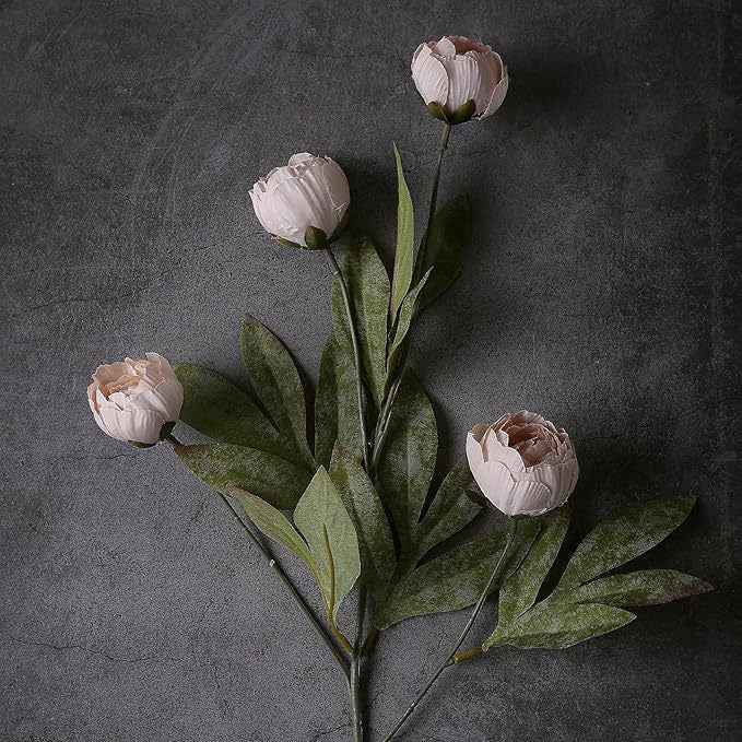 6er Set Pfingstrosen Kunstblumen 69 cm – Seidenblumen für Vase, Hochzeit & Deko