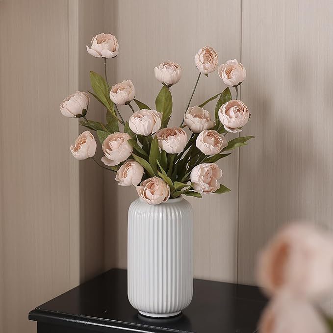 6er Set Pfingstrosen Kunstblumen 69 cm – Seidenblumen für Vase, Hochzeit & Deko