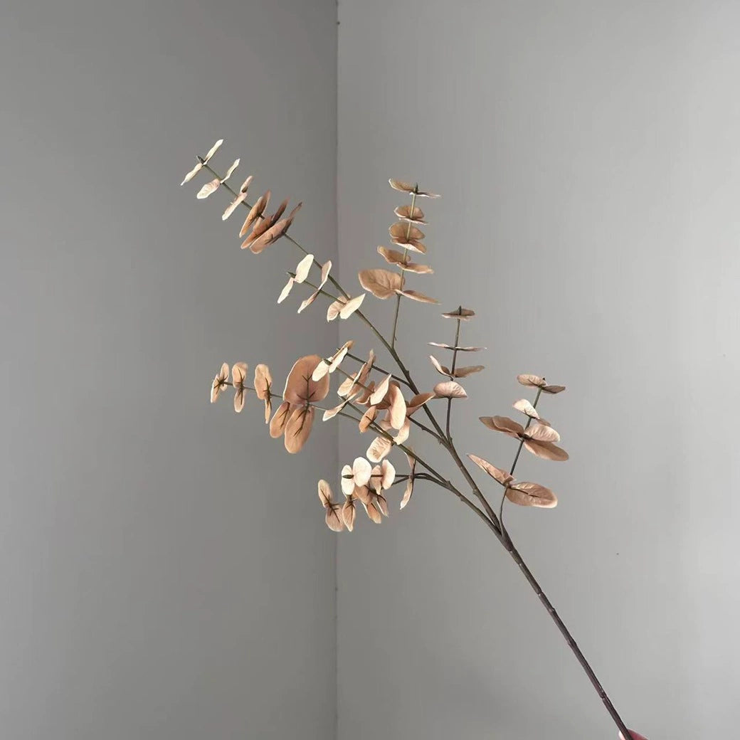Eukalyptuszweig künstlich 90cm, täuschend echt, hochwertiger Dekozweig für Vase, Hochzeit & Floristik, langlebige Kunstpflanze