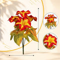 Petunien Kunstblumen 5er Set (30cm) in Herbstfarben, Täuschend Echte Blumen für Dekoration, Hochzeit, Vase & Floristik