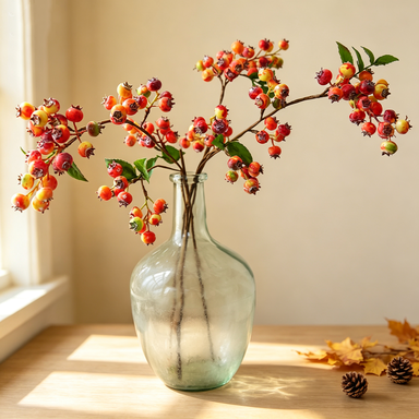 54 cm Künstliche Blaubeeren, Realistische Deko für Wohnzimmer, Hochzeitsdekoration, Fotografie-Requisiten, Ganzjahresdekoration