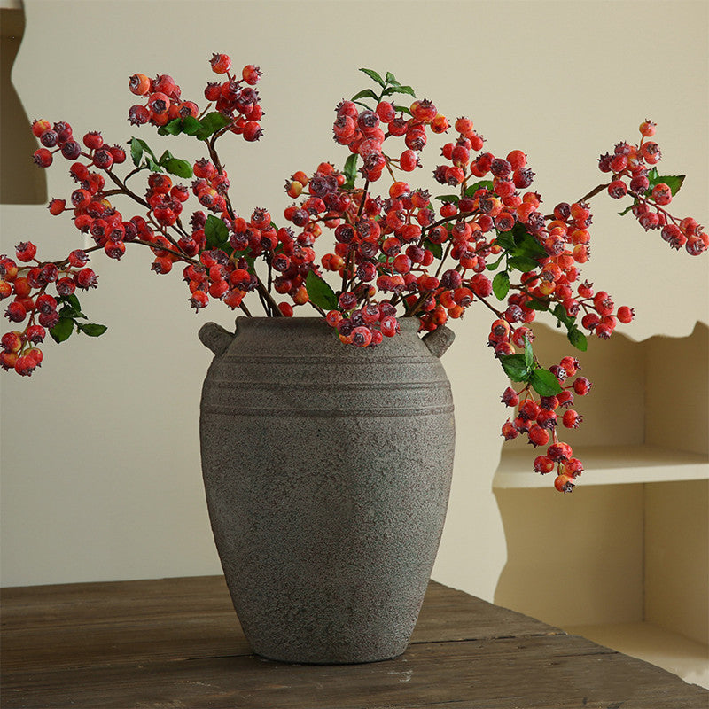54 cm Künstliche Blaubeeren, Realistische Deko für Wohnzimmer, Hochzeitsdekoration, Fotografie-Requisiten, Ganzjahresdekoration
