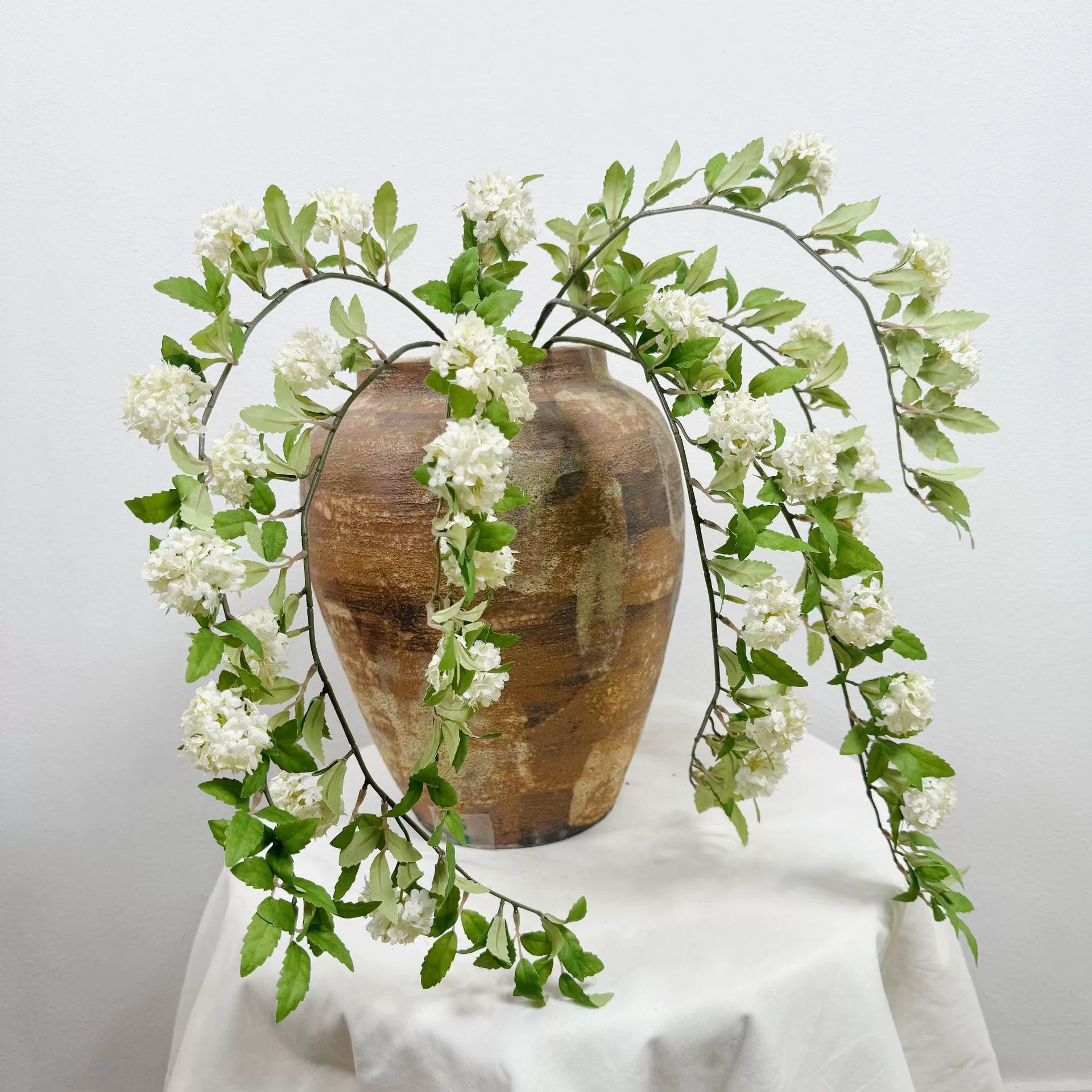 2er Set Kunstblumen Hydrangea, 90 cm, realistisch, ideal für Hochzeiten, Dekoration, Vasen, langlebig, pflegeleicht