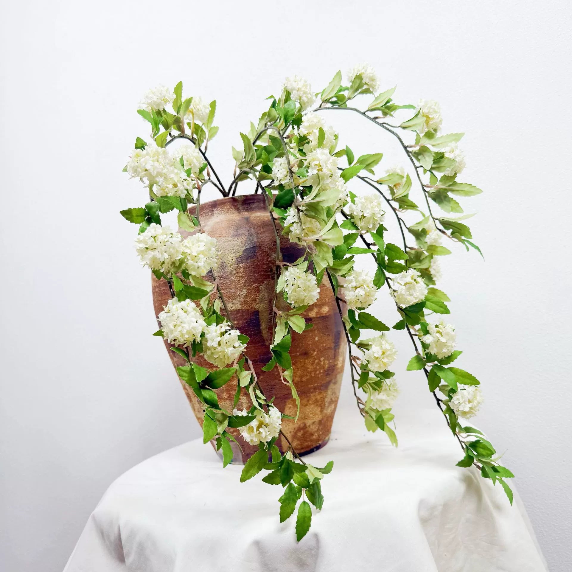 2er Set Kunstblumen Hydrangea, 90 cm, realistisch, ideal für Hochzeiten, Dekoration, Vasen, langlebig, pflegeleicht