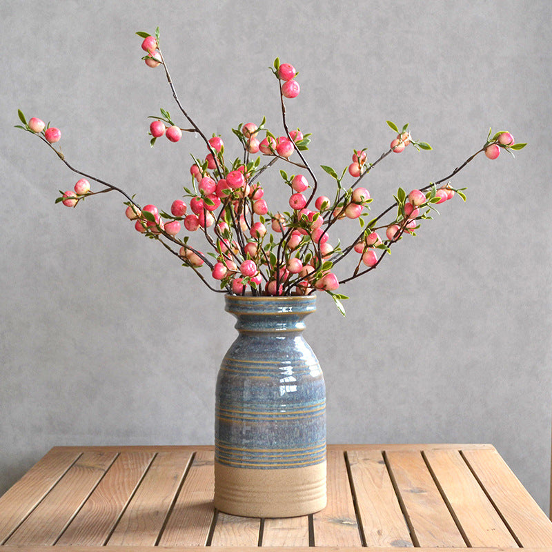Künstliche Apfelbeeren, 71 cm, 22 Früchte, realistisch, 3 Farben – ideal für Hochzeiten, Herbstdekoration & Einzelhandel