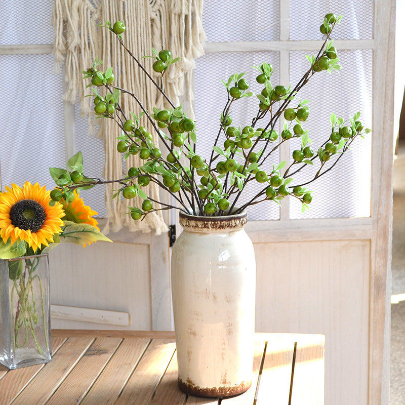 Künstliche Apfelbeeren, 71 cm, 22 Früchte, realistisch, 3 Farben – ideal für Hochzeiten, Herbstdekoration & Einzelhandel