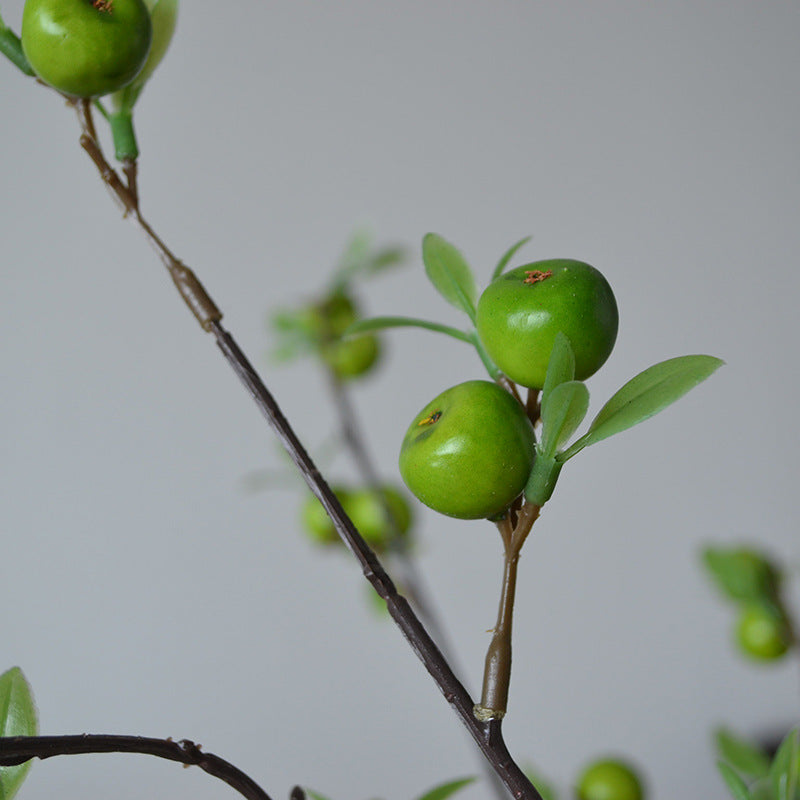 Künstliche Apfelbeeren, 71 cm, 22 Früchte, realistisch, 3 Farben – ideal für Hochzeiten, Herbstdekoration & Einzelhandel