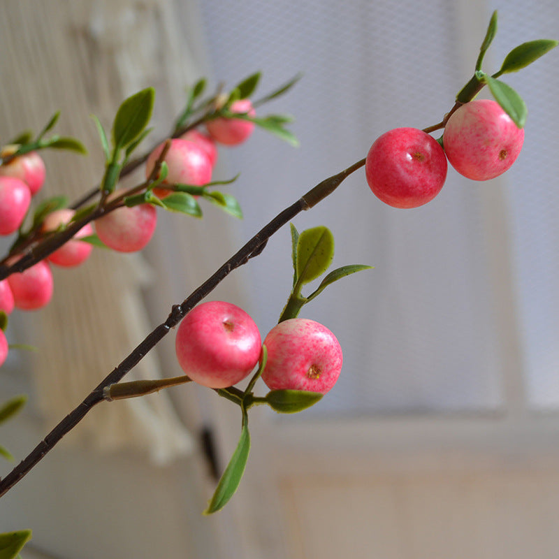 Künstliche Apfelbeeren, 71 cm, 22 Früchte, realistisch, 3 Farben – ideal für Hochzeiten, Herbstdekoration & Einzelhandel
