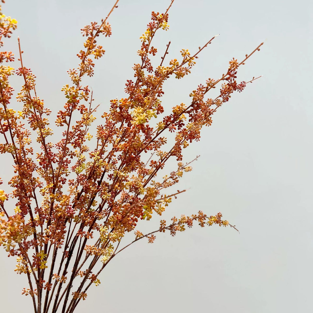Künstliche Herbstfarben Hirseblüte, 90cm, realistisch, in Weiß, Rot und Grün, ideal für Hochzeiten, Wohnzimmer und saisonale Dekoration
