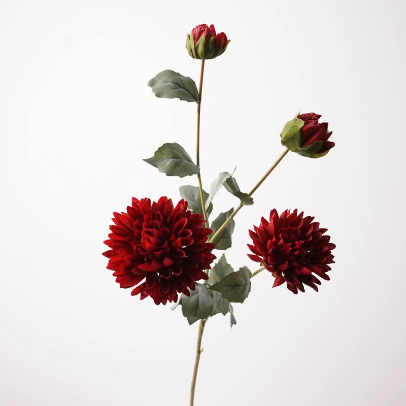 Künstliche Blumen 4 Kopf Kornblume, 74cm Hoch, Realistisches Design, Champagner, Rot, Rosa, Braun, Lila, Ideal für Hochzeiten, Innendekoration, Einzelhandelsgeschäfte