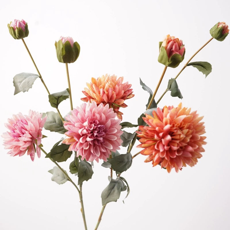 Künstliche Blumen 4 Kopf Kornblume, 74cm Hoch, Realistisches Design, Champagner, Rot, Rosa, Braun, Lila, Ideal für Hochzeiten, Innendekoration, Einzelhandelsgeschäfte