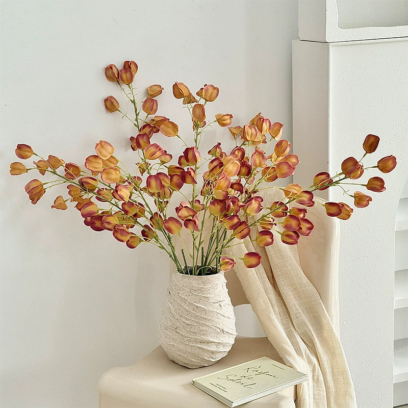 Künstliche Lampionfrüchte, 98 cm, realistisch, 8 Farben – ideal für Hochzeiten, Innenräume & Ausstellungen