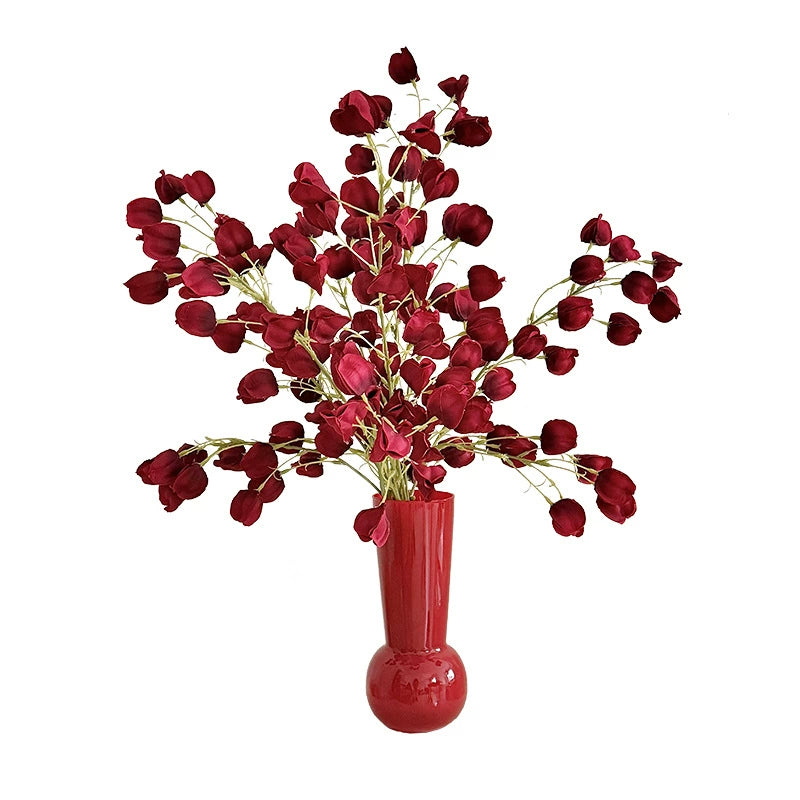 Künstliche Lampionfrüchte, 98 cm, realistisch, 8 Farben – ideal für Hochzeiten, Innenräume & Ausstellungen
