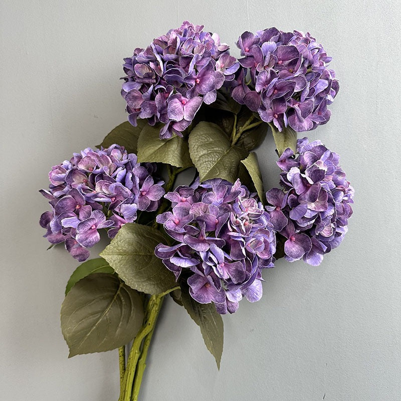 Handgefertigte Hydrangea Kunstblume, 62 cm, 6 Farben – ideal für Hochzeiten, Innendekoration & saisonale Feste