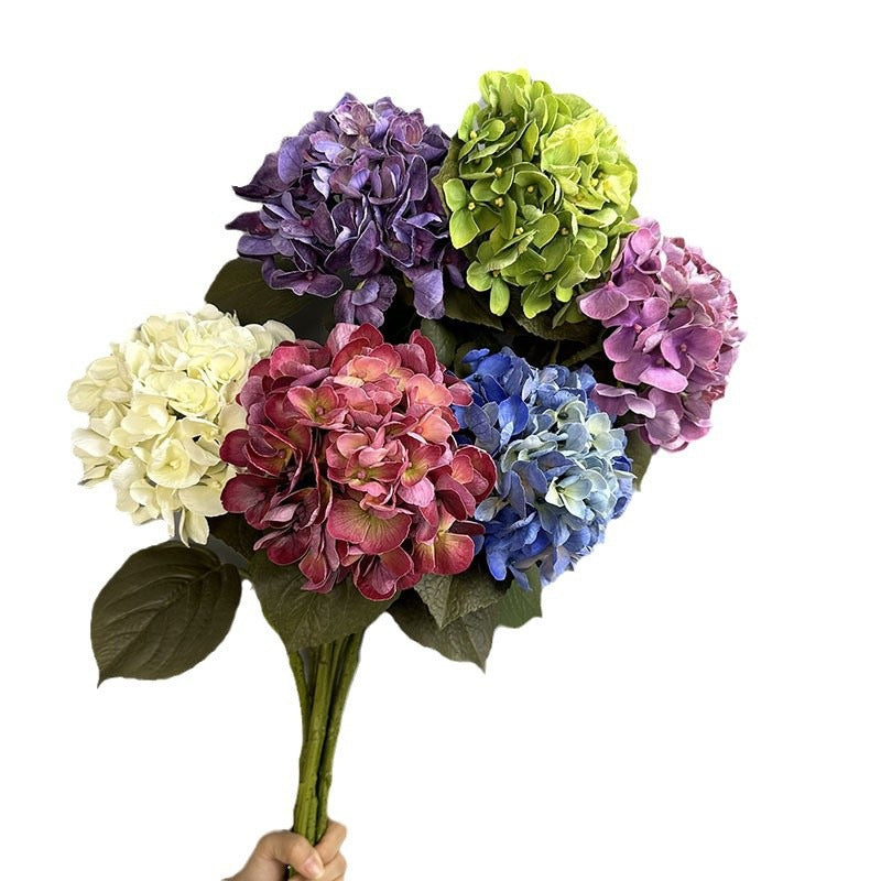 Handgefertigte Hydrangea Kunstblume, 62 cm, 6 Farben – ideal für Hochzeiten, Innendekoration & saisonale Feste