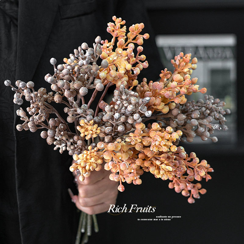 Künstliche Blumen, 35 cm, realistisch, 5 Farben – ideal für Hochzeiten, Cafés & Wohnraumdekoration