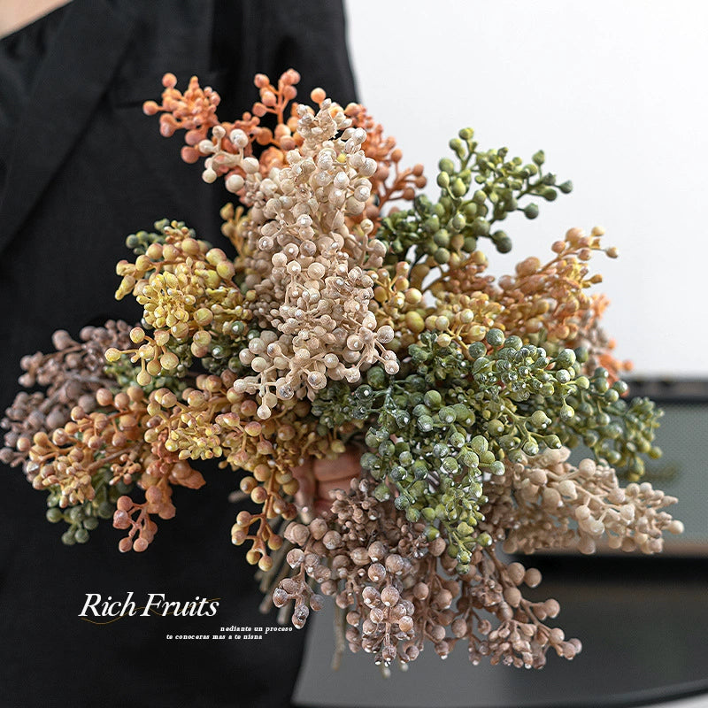 Künstliche Blumen, 35 cm, realistisch, 5 Farben – ideal für Hochzeiten, Cafés & Wohnraumdekoration