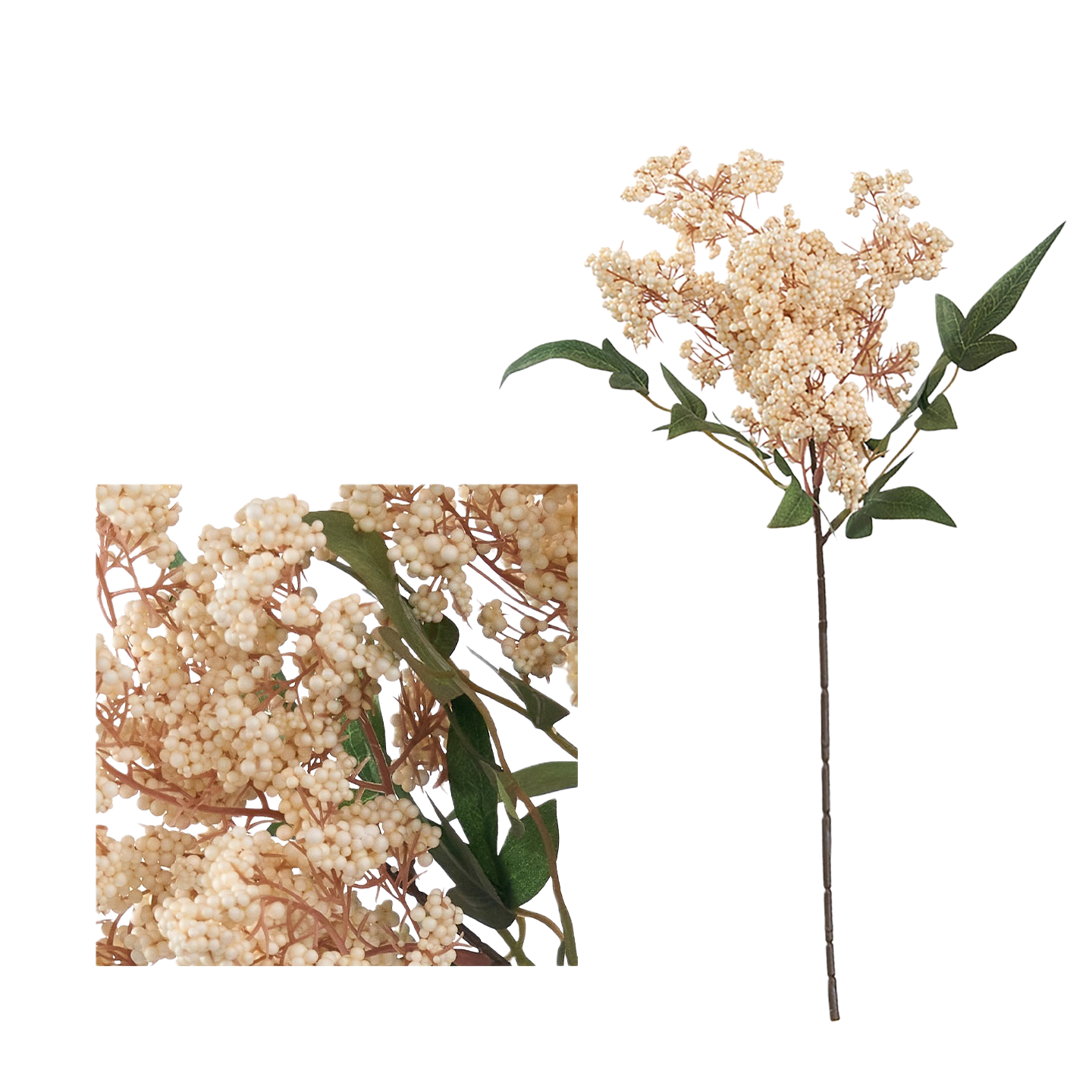 8er Set Künstliche Beeren-Zweige 40 cm, Realistische Deko-Stiele für Vase, DIY-Gestecke, Hochzeitsdeko, Herbst & Ganzjährige Dekoration