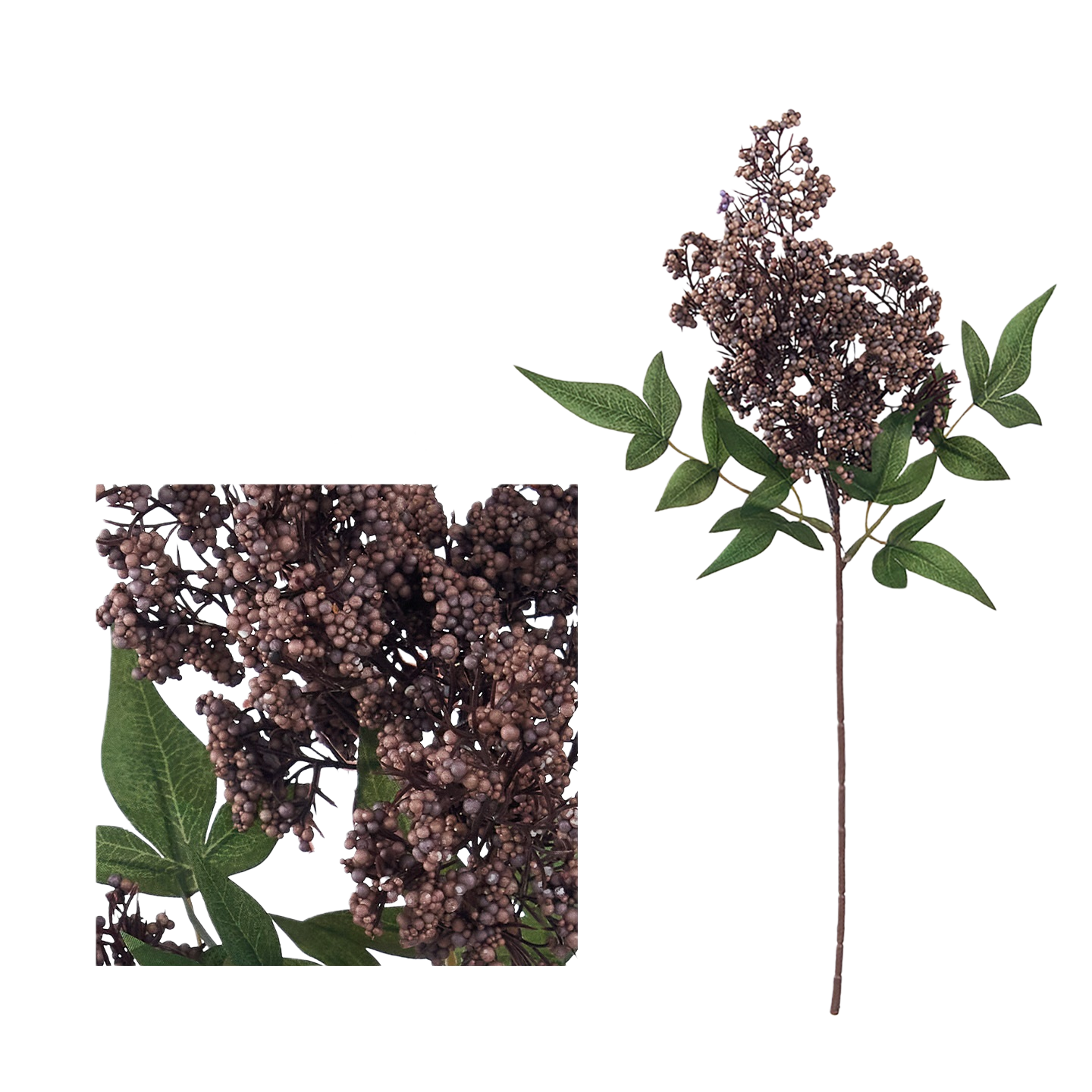 8er Set Künstliche Beeren-Zweige 40 cm, Realistische Deko-Stiele für Vase, DIY-Gestecke, Hochzeitsdeko, Herbst & Ganzjährige Dekoration
