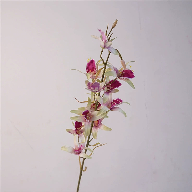 Australische Dendrobium Orchidee, 81 cm, täuschend echt, perfekte Tischdekoration, Zuhause, Hochzeit, Café, Restaurant
