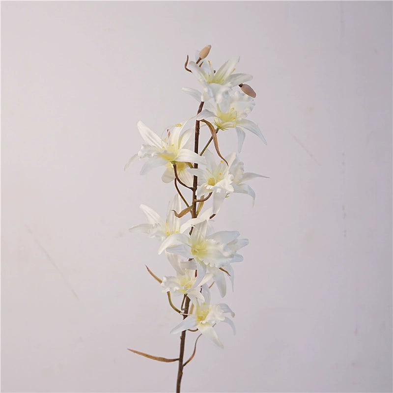 Australische Dendrobium Orchidee, 81 cm, täuschend echt, perfekte Tischdekoration, Zuhause, Hochzeit, Café, Restaurant