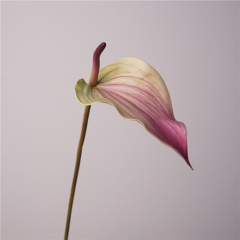 Hochwertige 72 cm große, realistische rote Flamingoblume aus Softgummi, ideal für Hochzeiten, Veranstaltungen, Innendekoration, langlebig und pflegeleicht