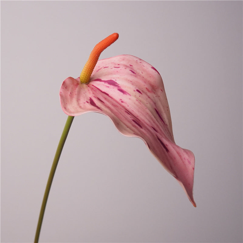 Hochwertige 72 cm große, realistische rote Flamingoblume aus Softgummi, ideal für Hochzeiten, Veranstaltungen, Innendekoration, langlebig und pflegeleicht